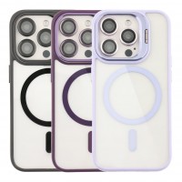 Чохол TPU+PC+Metal Stand Case with MagSafe and Camera Lenses для iPhone 13 Pro Чохол TPU+PC+Metal Stand Case with MagSafe and Camera Lenses для iPhone 13 Pro