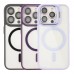 Чохол TPU+PC+Metal Stand Case with MagSafe and Camera Lenses для iPhone 13 Pro