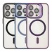 Чохол TPU+PC+Metal Stand Case with MagSafe and Camera Lenses для iPhone 13 Pro Max
