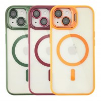 Чохол TPU+PC+Metal Stand Case with MagSafe and Camera Lenses для iPhone 14 Чохол TPU+PC+Metal Stand Case with MagSafe and Camera Lenses для iPhone 14