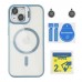 Чохол TPU+PC+Metal Stand Case with MagSafe and Camera Lenses для iPhone 15 Чохол TPU+PC+Metal Stand Case with MagSafe and Camera Lenses для iPhone 15
