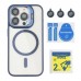 Чохол TPU+PC+Metal Stand Case with MagSafe and Camera Lenses для iPhone 15 Pro Max Чохол TPU+PC+Metal Stand Case with MagSafe and Camera Lenses для iPhone 15 Pro Max