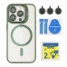 Чохол TPU+PC+Metal Stand Case with MagSafe and Camera Lenses для iPhone 15 Pro Max Чохол TPU+PC+Metal Stand Case with MagSafe and Camera Lenses для iPhone 15 Pro Max