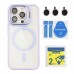 Чохол TPU+PC+Metal Stand Case with MagSafe and Camera Lenses для iPhone 15 Pro Max Чохол TPU+PC+Metal Stand Case with MagSafe and Camera Lenses для iPhone 15 Pro Max