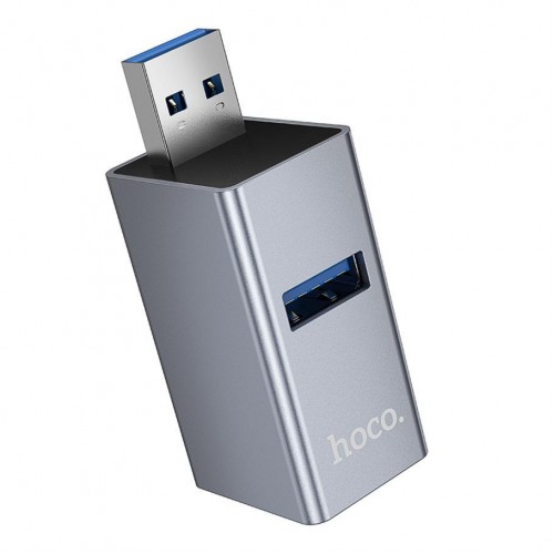Хаб USB Hoco HB54 3in1 adapter(USB to USB3.0+USB2.0*2)