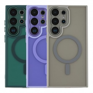 Чохол TPU+PC Magnetic Matte Camera Lens with Magsafe для Samsung Galaxy S23 Ultra 5G (S918)