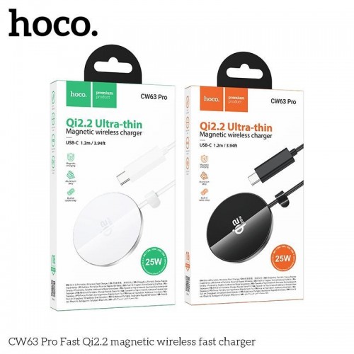 Бездротовий Зарядний Пристрій Hoco CW63 Pro Magnetic Qi2.2 25W