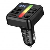 FM-трансмітер Hoco E89 USB-C PD30W+USB 15W/TF/BT5.4 Total 45W FM-трансмітер Hoco E89 USB-C PD30W+USB 15W/TF/BT5.4 Total 45W