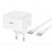 Мережевий Зарядний Пристрій Hoco C161A 1USB-C PD3.2 40W/60W+Type-C to Type-C