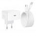 Мережевий Зарядний Пристрій Hoco C161A 1USB-C PD3.2 40W/60W+Type-C to Type-C