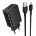 Мережевий Зарядний Пристрій Hoco CS92A 1USB QC 18W+USB to Type-C