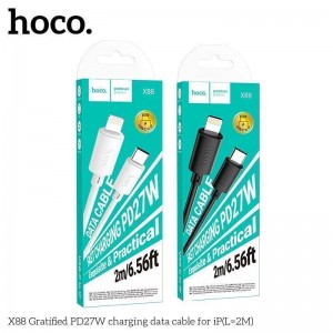 Кабель USB Hoco X88 Gratified PD27W Type-C to Lightning 2m М'ята упаковка Кабель USB Hoco X88 Gratified PD27W Type-C to Lightning 2m М'ята упаковка