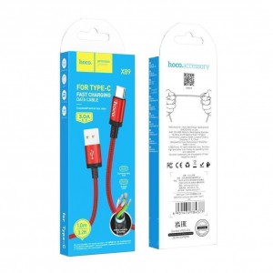 Кабель USB Hoco X89 Wind Type-C 3A М'ята упаковка Кабель USB Hoco X89 Wind Type-C 3A М'ята упаковка