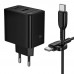 Мережевий Зарядний Пристрій Borofone BAS17A 1USB-C/1USB PD/QC 65W GAN+Type-C to Type-C Мережевий Зарядний Пристрій Borofone BAS17A 1USB-C/1USB PD/QC 65W GAN+Type-C to Type-C