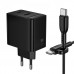 Мережевий Зарядний Пристрій Borofone BAS16A 1USB-C/1USB QC/PD 45W GAN+Type-C to Type-C Мережевий Зарядний Пристрій Borofone BAS16A 1USB-C/1USB QC/PD 45W GAN+Type-C to Type-C
