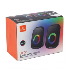 Комп'ютерні колонки Kisonli X7 RGB colorful light М`ята упаковка Комп'ютерні колонки Kisonli X7 RGB colorful light М`ята упаковка
