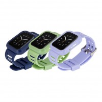 Ремінець для Apple Watch Band Silicone Shine + Protect Case 44mm Ремінець для Apple Watch Band Silicone Shine + Protect Case 44mm