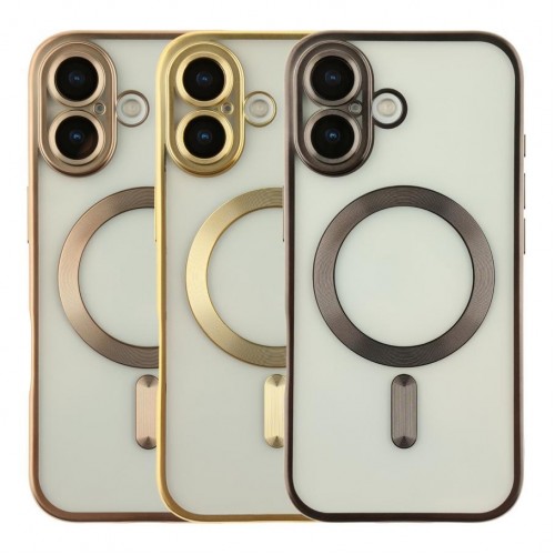 Чохол TPU Metallic Chrome Full Camera with Magsafe для iPhone 17 М'ята упаковка