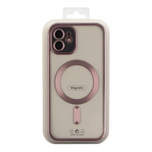 Чохол TPU Metallic Chrome Full Camera with Magsafe для iPhone 12 М'ята упаковка