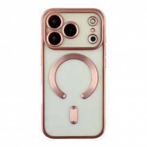 Чохол TPU Metallic Chrome Full Camera with Magsafe для iPhone 17 Pro М'ята упаковка