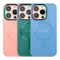 Чохол AG-Glass Chrome Camera with Magsafe для iPhone 15 Pro