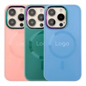Чохол AG-Glass Chrome Camera with Magsafe для iPhone 15 Pro Чохол AG-Glass Chrome Camera with Magsafe для iPhone 15 Pro