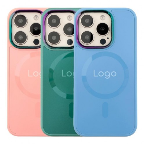 Чохол AG-Glass Chrome Camera with Magsafe для iPhone 15 Pro