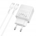 Мережевий Зарядний Пристрій Hoco CS113A 1USB-C PD3.2 40W/60W+Type-C to Type-C Мережевий Зарядний Пристрій Hoco CS113A 1USB-C PD3.2 40W/60W+Type-C to Type-C