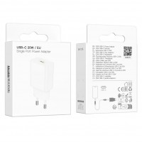 Мережевий Зарядний Пристрій Borofone BA112A 1USB-C PD20W Мережевий Зарядний Пристрій Borofone BA112A 1USB-C PD20W