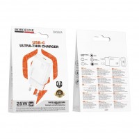 Мережевий Зарядний Пристрій Borofone BAS92A 1USB-C PD/QC 25W GAN Мережевий Зарядний Пристрій Borofone BAS92A 1USB-C PD/QC 25W GAN