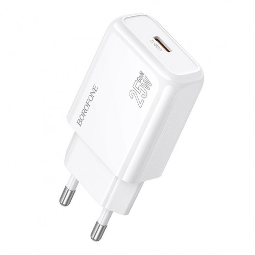 Мережевий Зарядний Пристрій Borofone BAS92A 1USB-C PD/QC 25W GAN