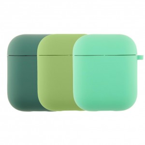 Футляр Silicone Case with microfibra для Airpods 1/2