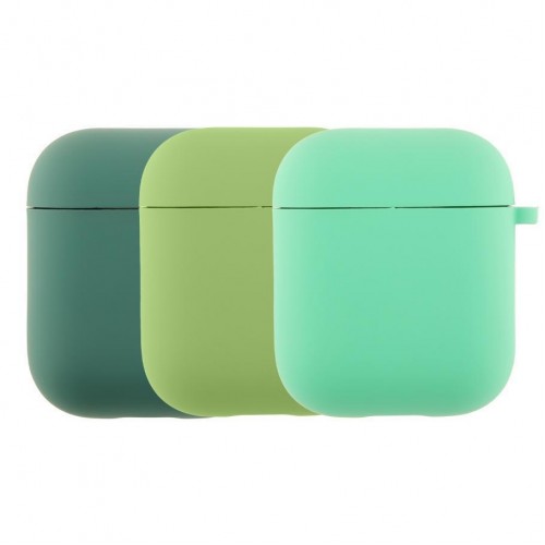 Футляр Silicone Case with microfibra для Airpods 1/2