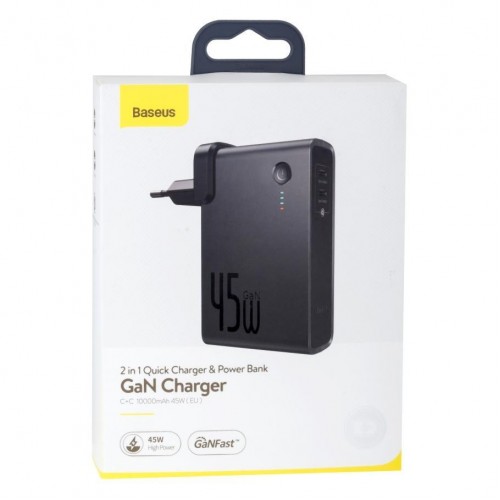 Мережевий Зарядний Пристрій Baseus PD 45W + Power bank 10000mAh PPNLD-F 3A