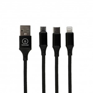 Кабель USB WUW X208 IP+C+M 3-in-1
