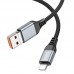 Кабель USB Hoco U128 2in1 2.4A/PD27W USB/Type-C to Lightning 1.2m