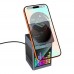 Бездротовий Зарядний Пристрій Hoco DWQ04 5in1 15W(Pixel Display/Clock/BT Speaker 5W) IP Version