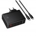 Мережевий Зарядний Пристрій Hoco N85 3USB-C/1USB PD100W GAN+Type-C to Type-C 2m