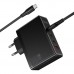 Мережевий Зарядний Пристрій Hoco N85 3USB-C/1USB PD100W GAN+Type-C to Type-C 2m