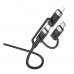 Кабель USB Borofone BU51 6-in-1 USB/C to iP/Micro/Type-C(L=1.2M)