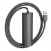 Хаб USB Hoco HB42 4-in-1 (USB to USB3.0*3+RJ45 1Gbps) (L=1.2M)
