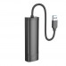 Хаб USB Hoco HB42 4-in-1 (USB to USB3.0*3+RJ45 1Gbps) (L=1.2M)