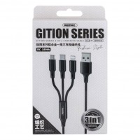 Кабель USB Remax RC-189 Gition 3 in 1 3.1A М'ята упаковка Кабель USB Remax RC-189 Gition 3 in 1 3.1A М'ята упаковка