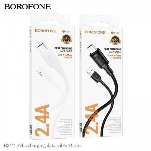 Кабель USB Borofone BX111 Micro 2.4A М'ята упаковка Кабель USB Borofone BX111 Micro 2.4A М'ята упаковка