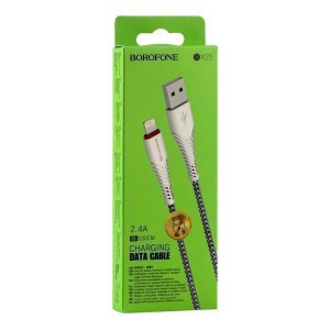 Кабель USB Borofone BX25 Powerful Lightning М'ята упаковка Кабель USB Borofone BX25 Powerful Lightning М'ята упаковка