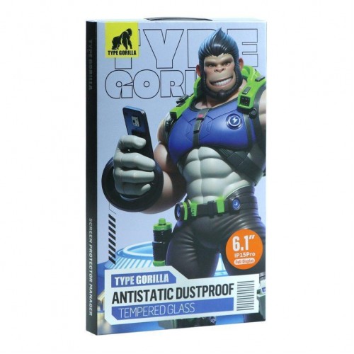 Защитное стекло Type Gorilla 0.33 мм 2.5D HD Glass Anti-Dust for iPhone 15 Pro