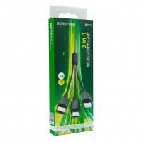 Кабель USB Borofone BX72 3-in-1 IP+Type-C+Micro Кабель USB Borofone BX72 3-in-1 IP+Type-C+Micro