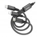 Кабель USB Hoco X76 3-in-1 IP+Type-C+Micro 2A Кабель USB Hoco X76 3-in-1 IP+Type-C+Micro 2A