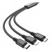 Кабель USB Hoco X76 3-in-1 IP+Type-C+Micro 2A Кабель USB Hoco X76 3-in-1 IP+Type-C+Micro 2A