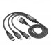 Кабель USB Hoco X76 3-in-1 IP+Type-C+Micro 2A Кабель USB Hoco X76 3-in-1 IP+Type-C+Micro 2A